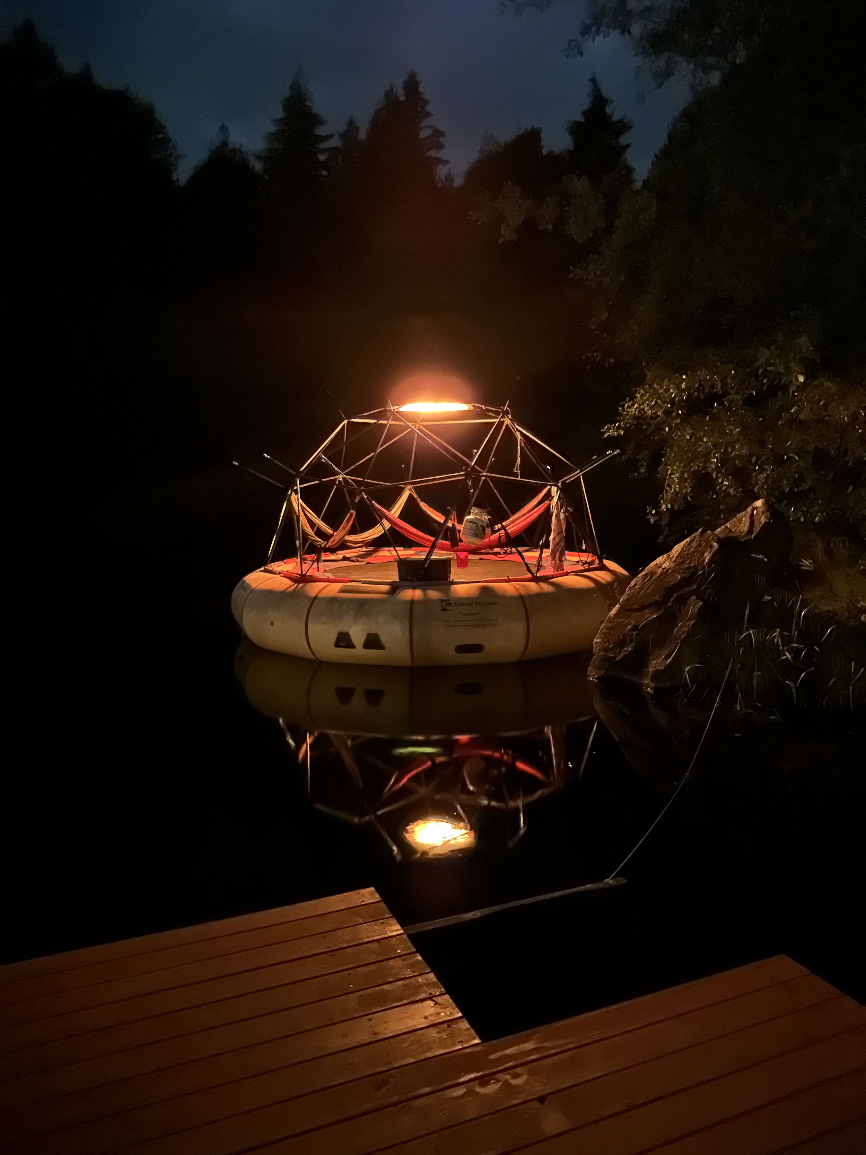 AGNIS with water at night