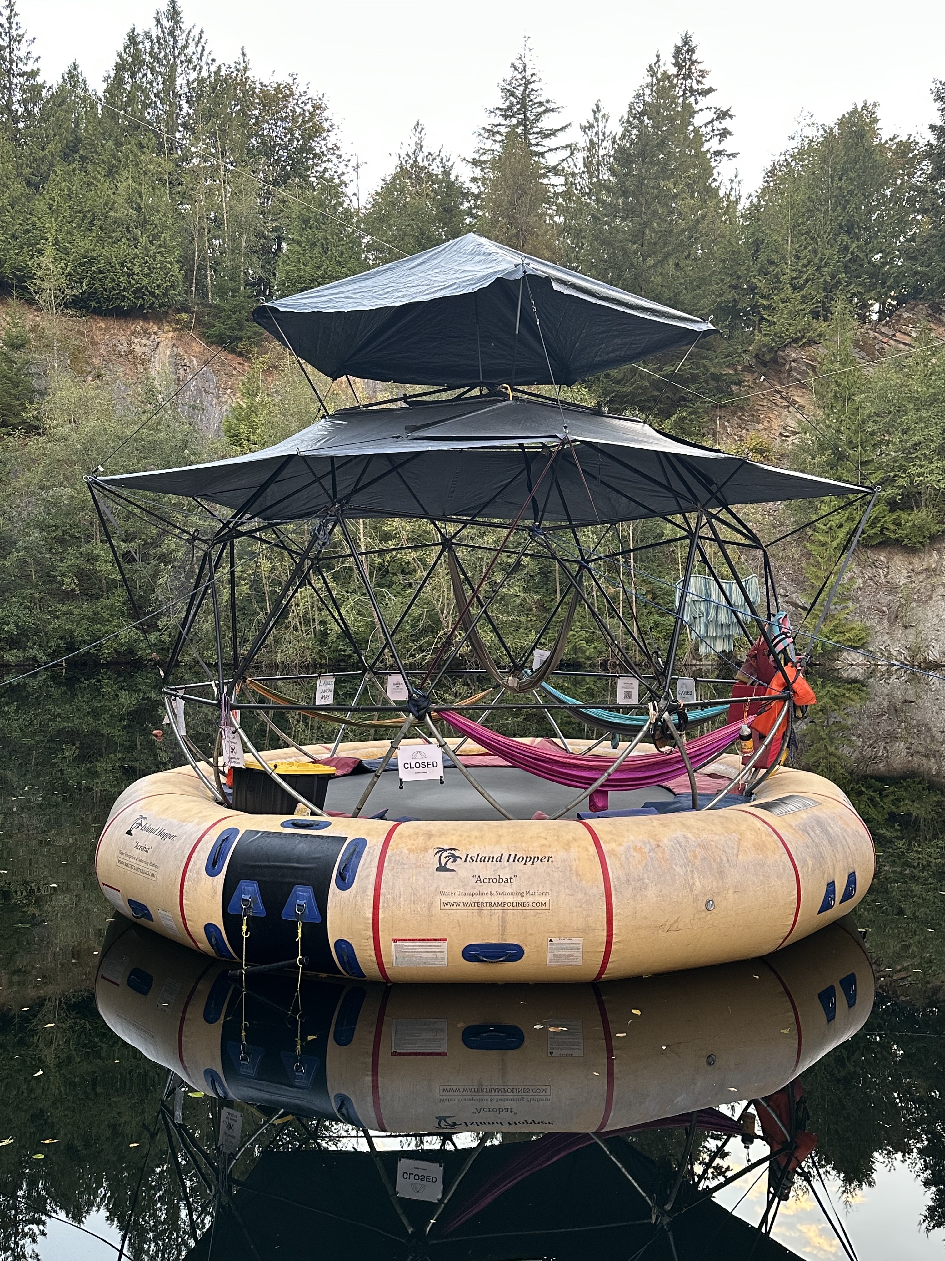 AGNIS floating platform with water reflection